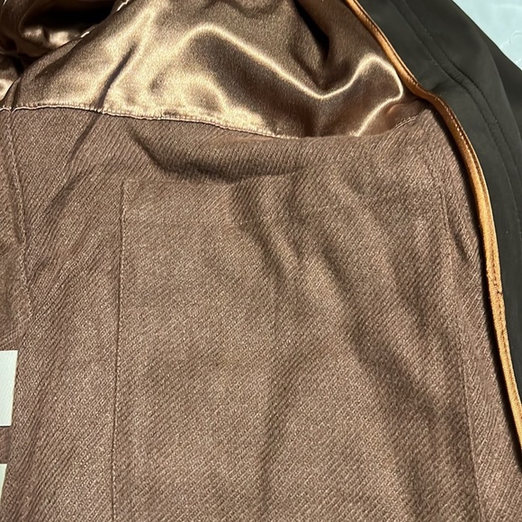 Mens Wilkie Rodriguez lined rain coat chocolate 44 regular double lined warm - Picture 7 of 9